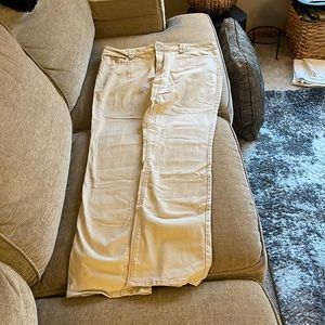 NYDJ straight leg khaki denim jeans, size 16. Excellent condition